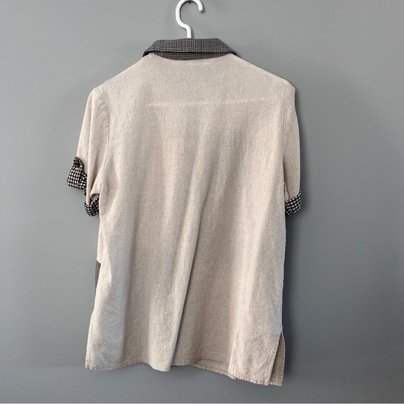 Linen Patterned Top - Picture 3 of 4